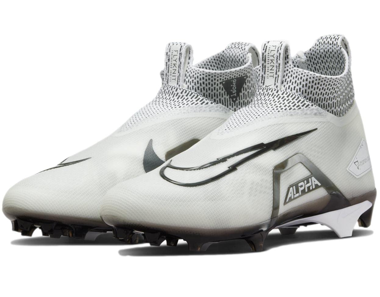 Nike Alpha Menace Elite 3 White/Particle Grey/Opti Yellow/Black Mens Football Cleat. (White/Black-White-White, us_Footwear_Size_System, Adult, Men, Numeric, Medium, Numeric_8)
