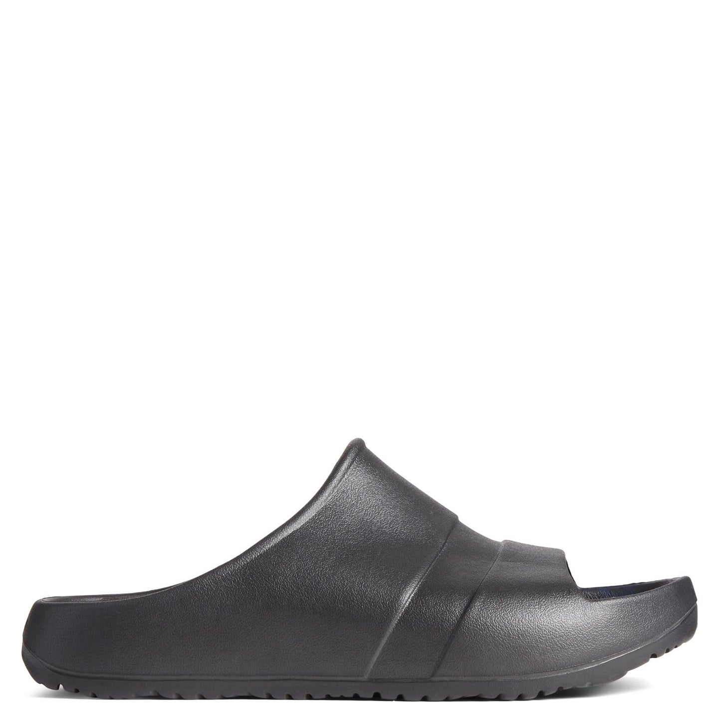 Sperry mens Float Slide Flat Sandal, Black, 9 US