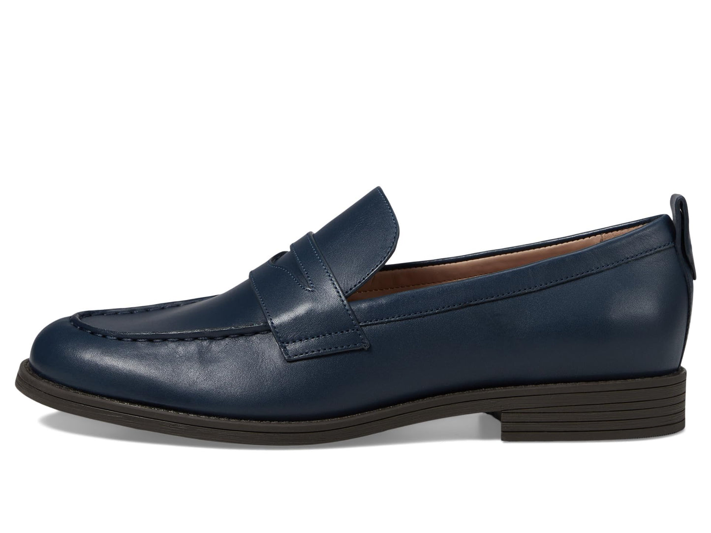 Cole Haan Women's Stassi Penny Loafers, Blue Wing Teal Leather, 8 C Medium