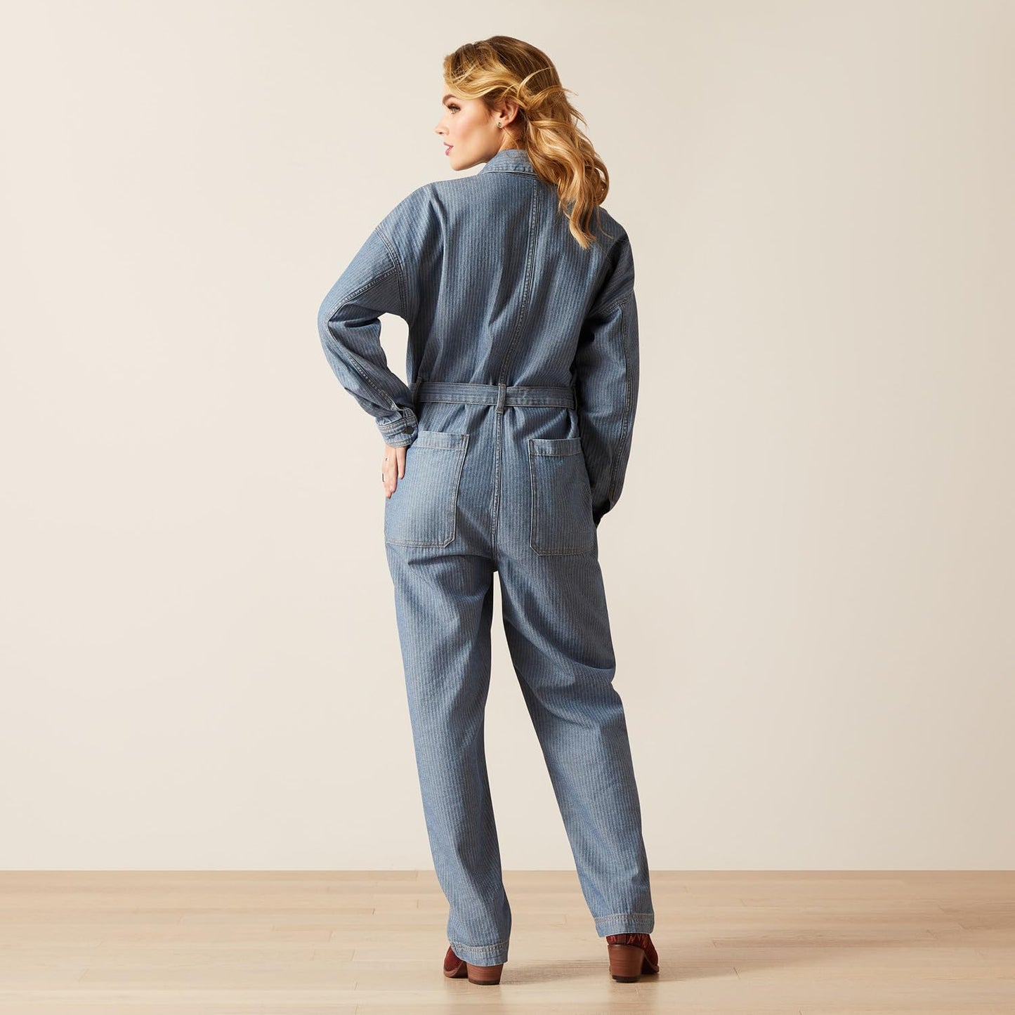 ARIAT Women's Herringbone Jumpsuit Denim S