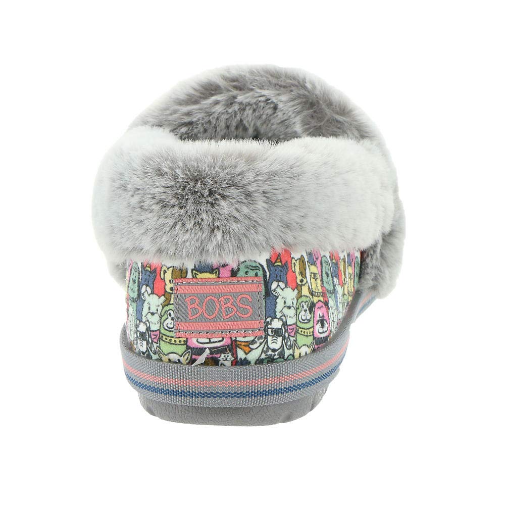 Skechers Womens Too Cozy Slipper, Gray Multi, 10 US