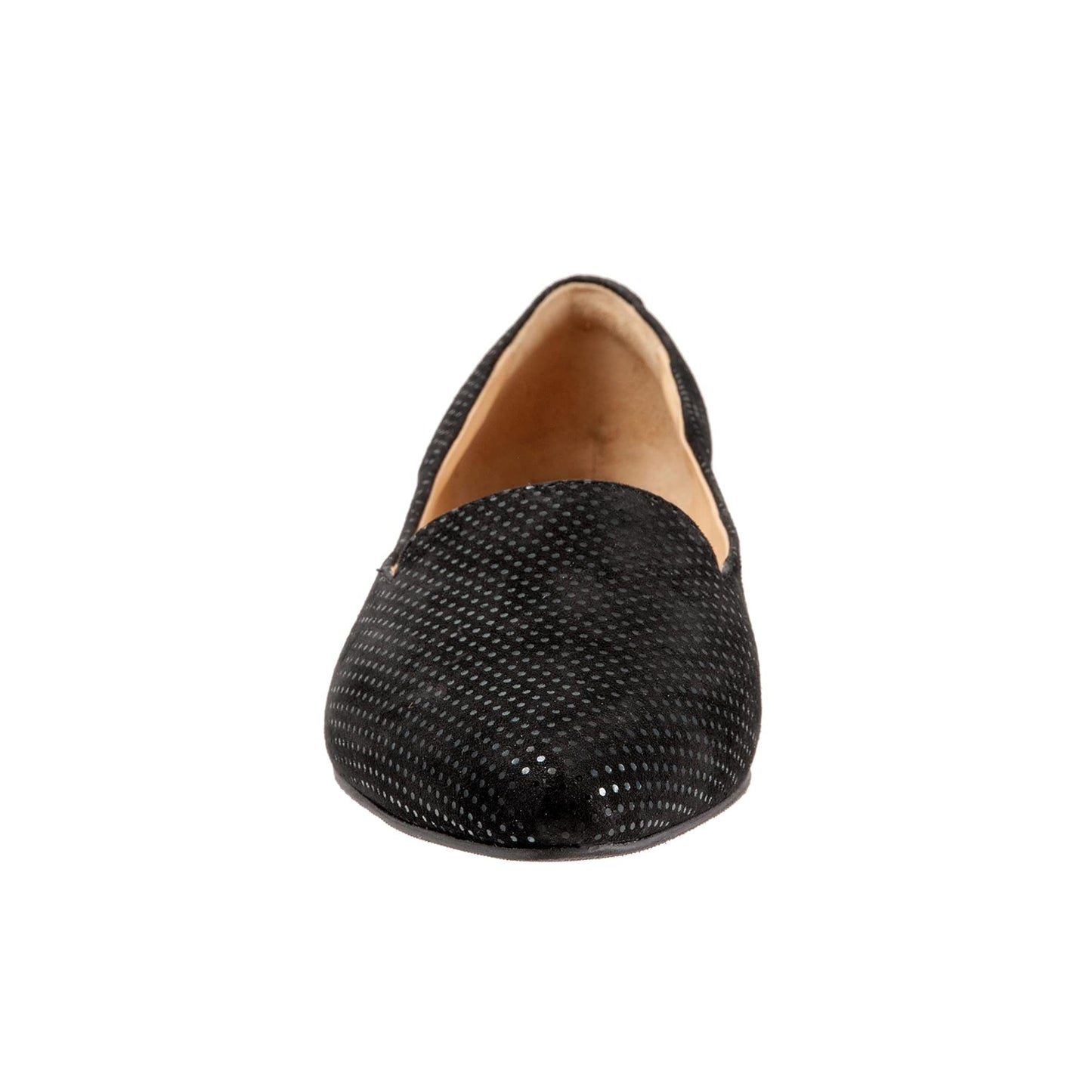 Trotters Harlowe Black Dot Suede 12 N (AA)