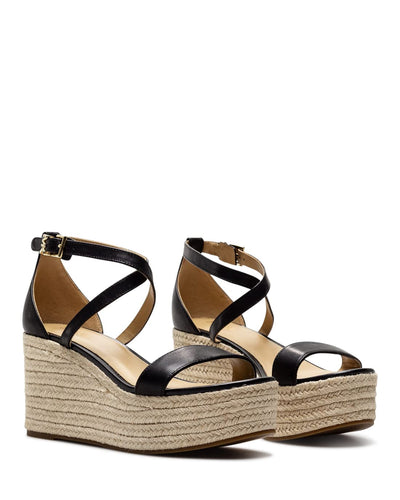 Michael Kors Serena Wedge Espadrille Black 7 M