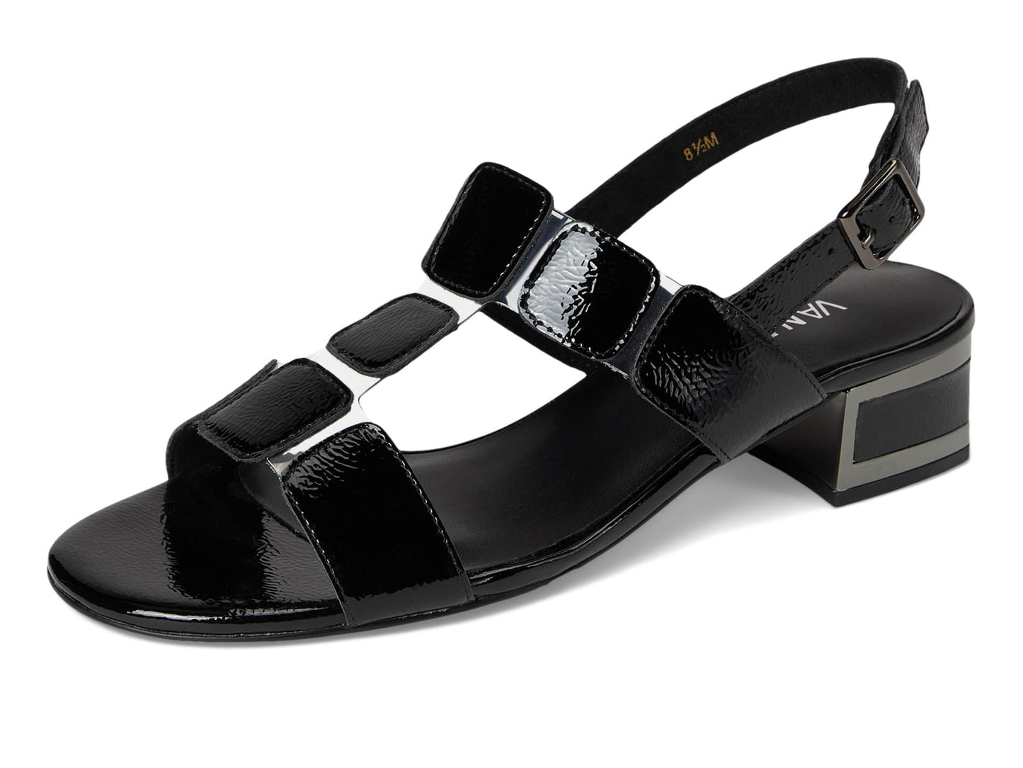 Vaneli Women's Hatty Sandal, Black Naplak, 12