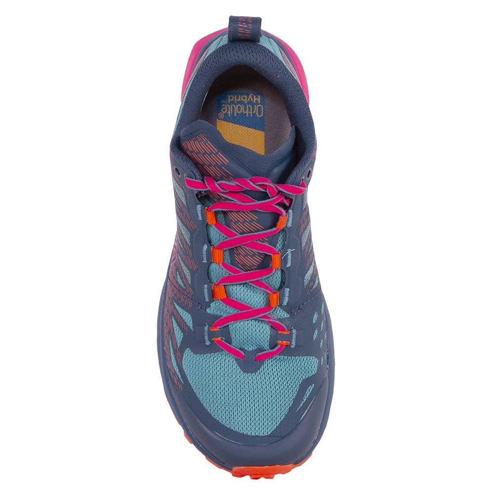 La Sportiva Womens Jackal II Trail Running Shoe, Storm Blue/Lagoon, 6