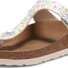 Birkenstock Women's Gizeh Vegan Birko-Flor Watercolor Flower White 41 R