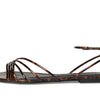 Schutz Women's Inez Flat Brown/Tortoise 5.5 Medium