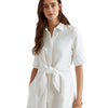 Lauren Ralph Lauren Petite Linen Shirtdress White 12P