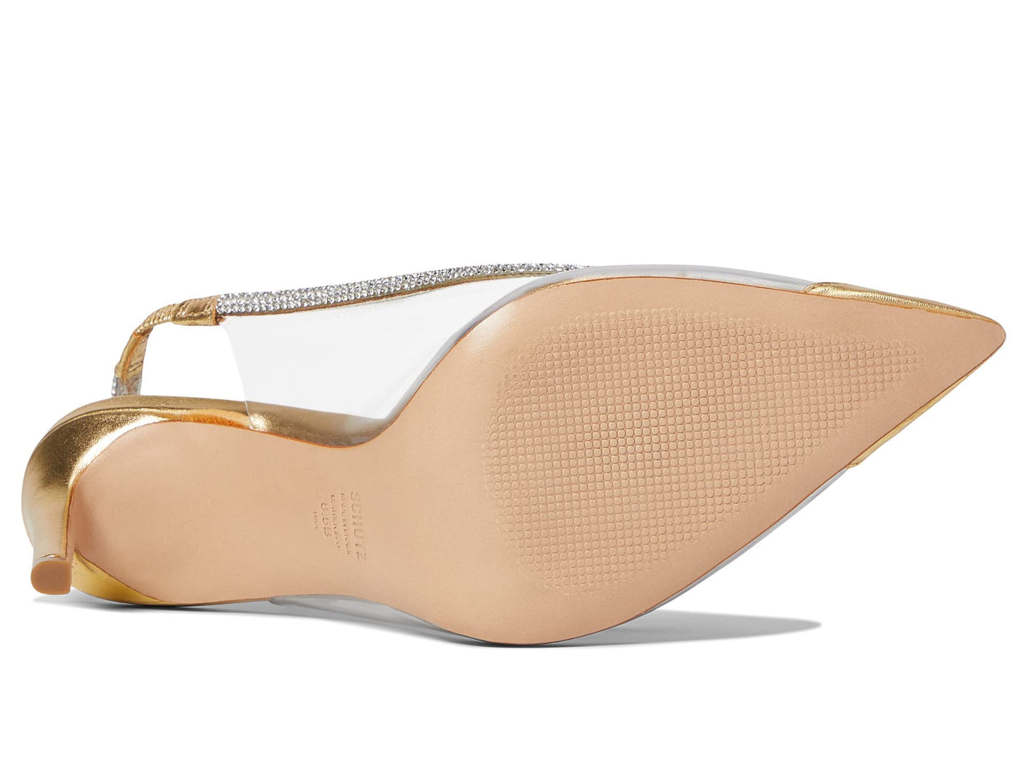 SCHUTZ Audrey Ouro Claro Orchid/Transparente/Cristal 9 M