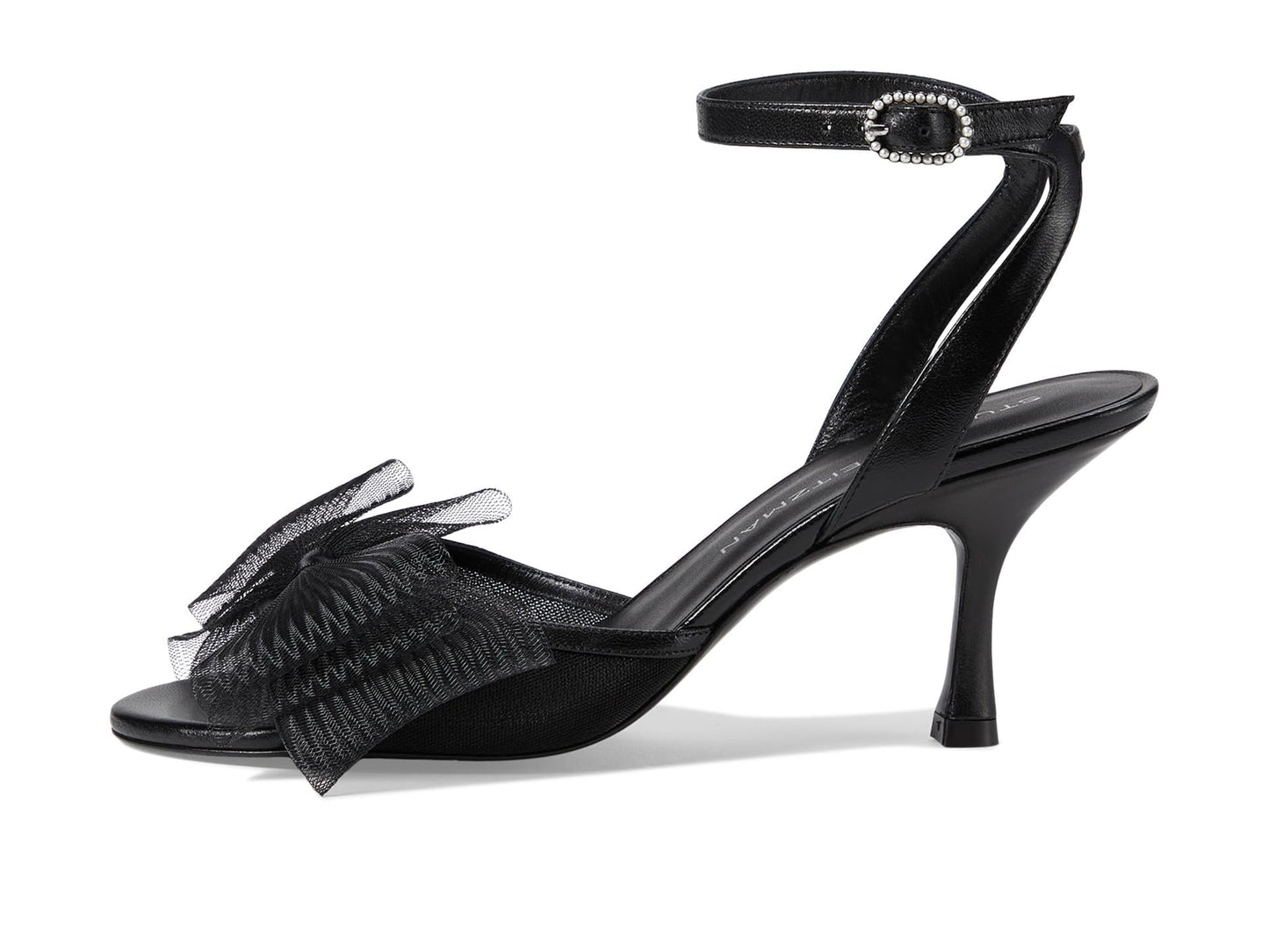 Stuart Weitzman Womens Blushing Bow 75 San Black, 7.5 Medium
