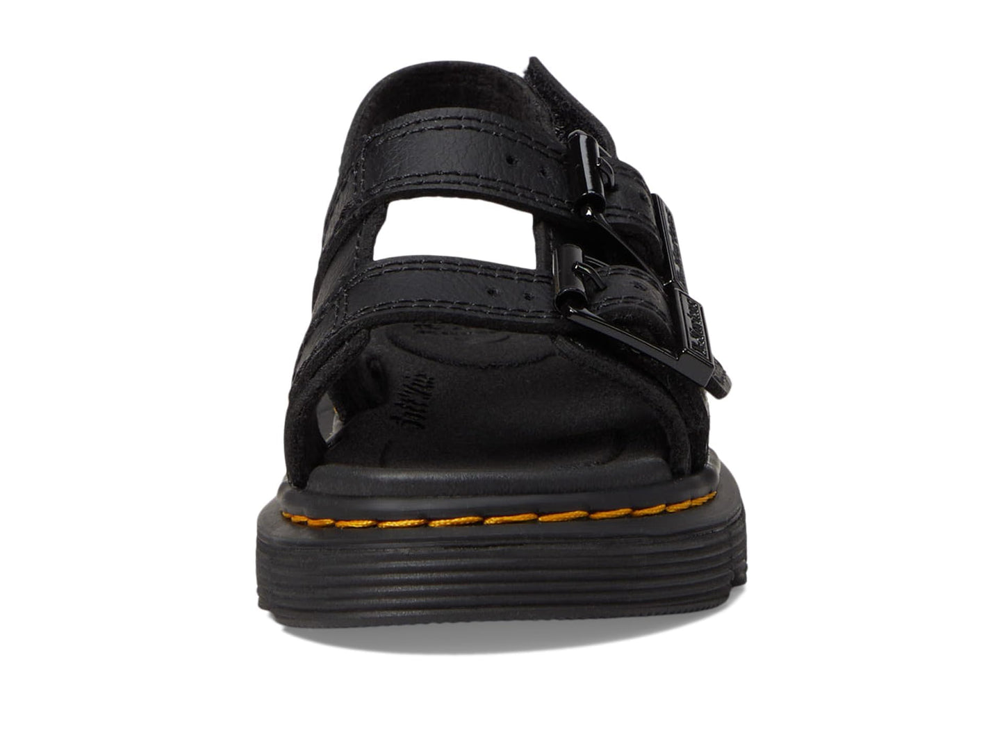 Dr. Martens Kid's Collection Varel (Toddler) - Sandals for Kids - Leather Upper - Textile Lining - PVC Outsole Black 7 UK (US 8 Toddler) M