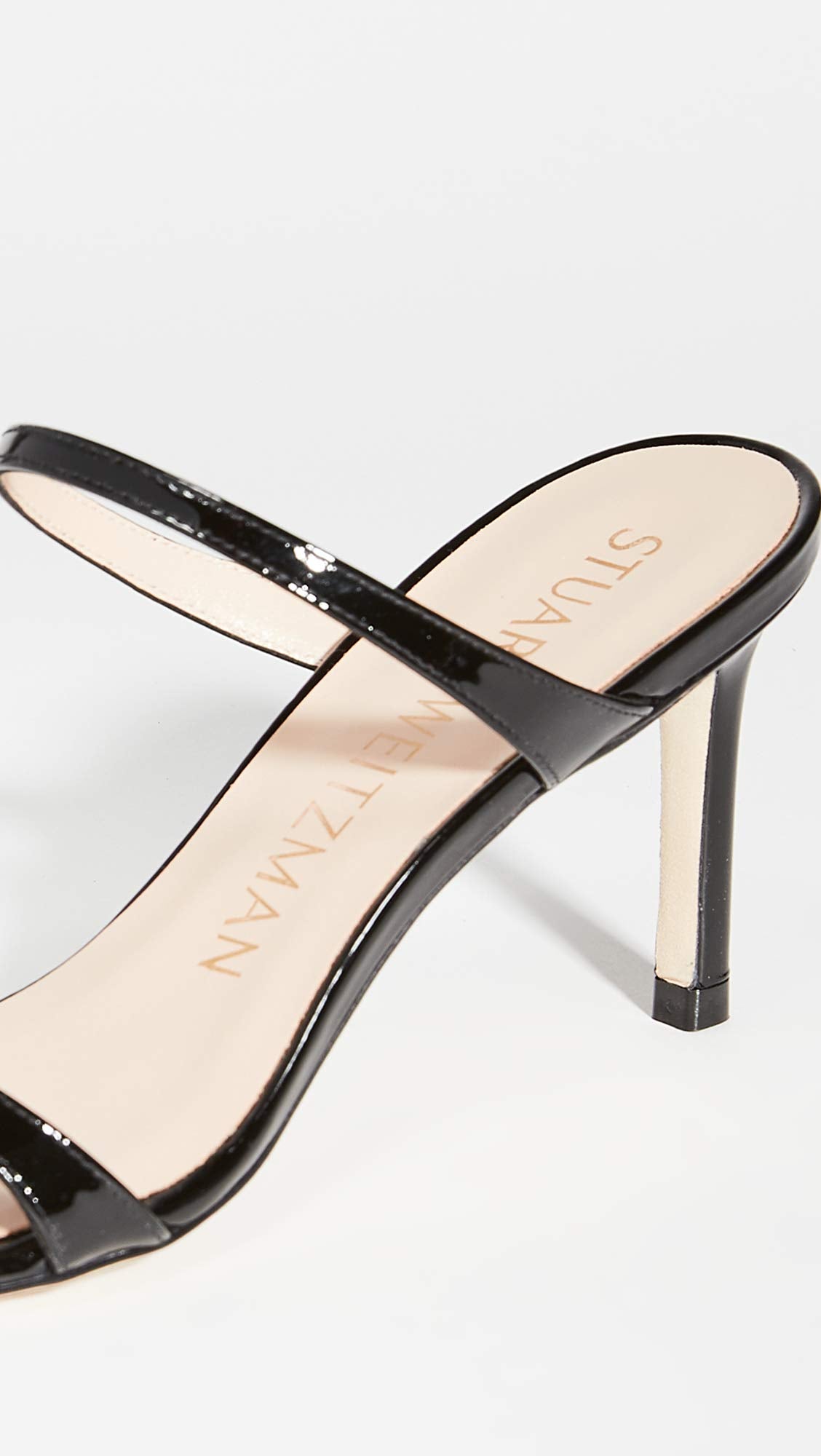 Stuart Weitzman Aleena 75 Black Patent 7 M