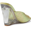 Stuart Weitzman Tia 100 Lucite Wedge Ice 9.5 B