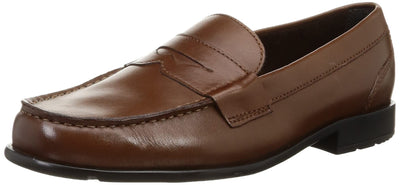 Rockport Men's Classic Penny Loafer, Dark Brown, 26.5 cm W