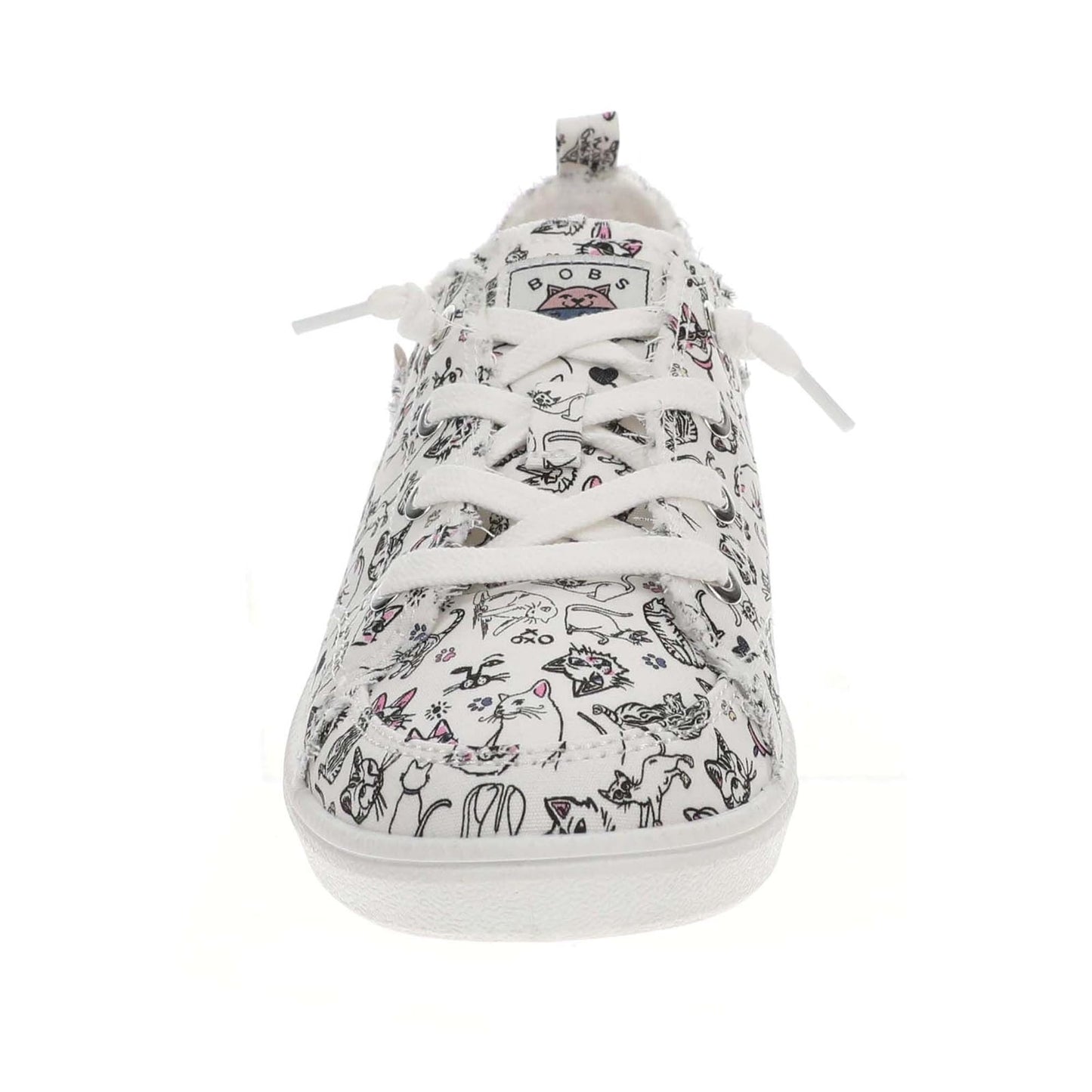 Skechers BOBS from B Cute 2.0-Glam Kitty Women's Slip On, 9 B(M) US, White-Multi