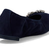 Stuart Weitzman Crystal Fleur Ballet Flat Nice Blue 7.5 B