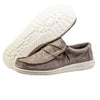 Hey Dude Men's Wally Suede Sterling Size 14 | Men’s Shoes | Men's Lace Up Loafers | Comfortable & Light-Weight
