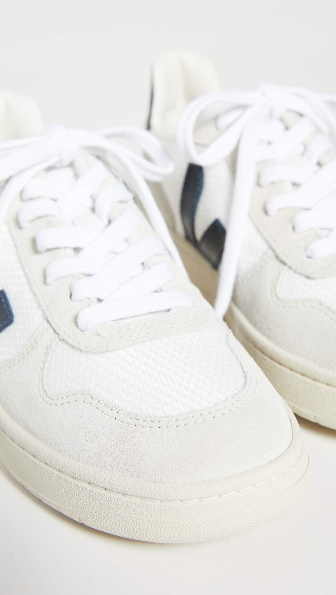 Veja Women's V-10 Sneakers, White/Nautico, 11 Medium US