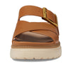 Cole Haan Fraya Slide Sandal - Sandals for Women - Leather Upper - Open Toe - Ankle Strap - Lightweight Tea Leaf Nubuck 6 B - Medium