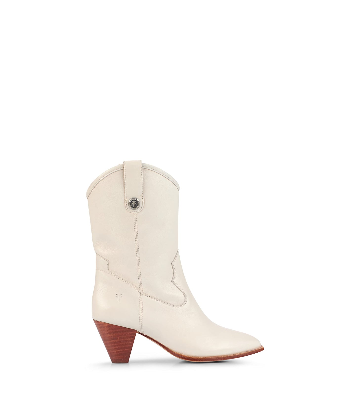 Frye Women's June Western, White - 8.5M