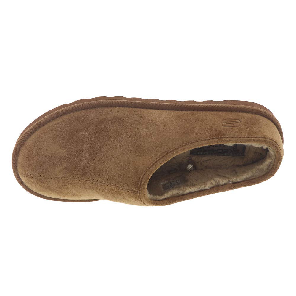Skechers Men's RENTEN-LEMATO Slipper Shoe, Tan, 9 Medium US