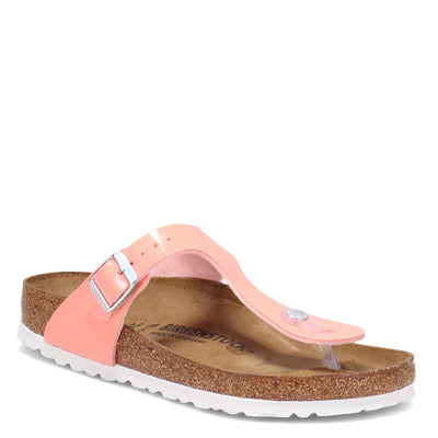 Birkenstock Gizeh Patent Coral Peach Patent Birko-Flor™ EU 40 (US Women's 9-9.5) Regular