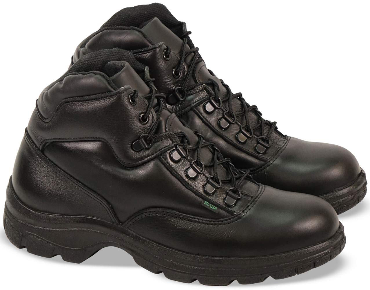 Thorogood Soft Streets Ultimate Cross-Trainer Work Shoes for Men - Premium Black Leather with Comfort Insole and Slip-Resistant Outsole; Berry Compliant and Postal Certified, Black - 10 M US