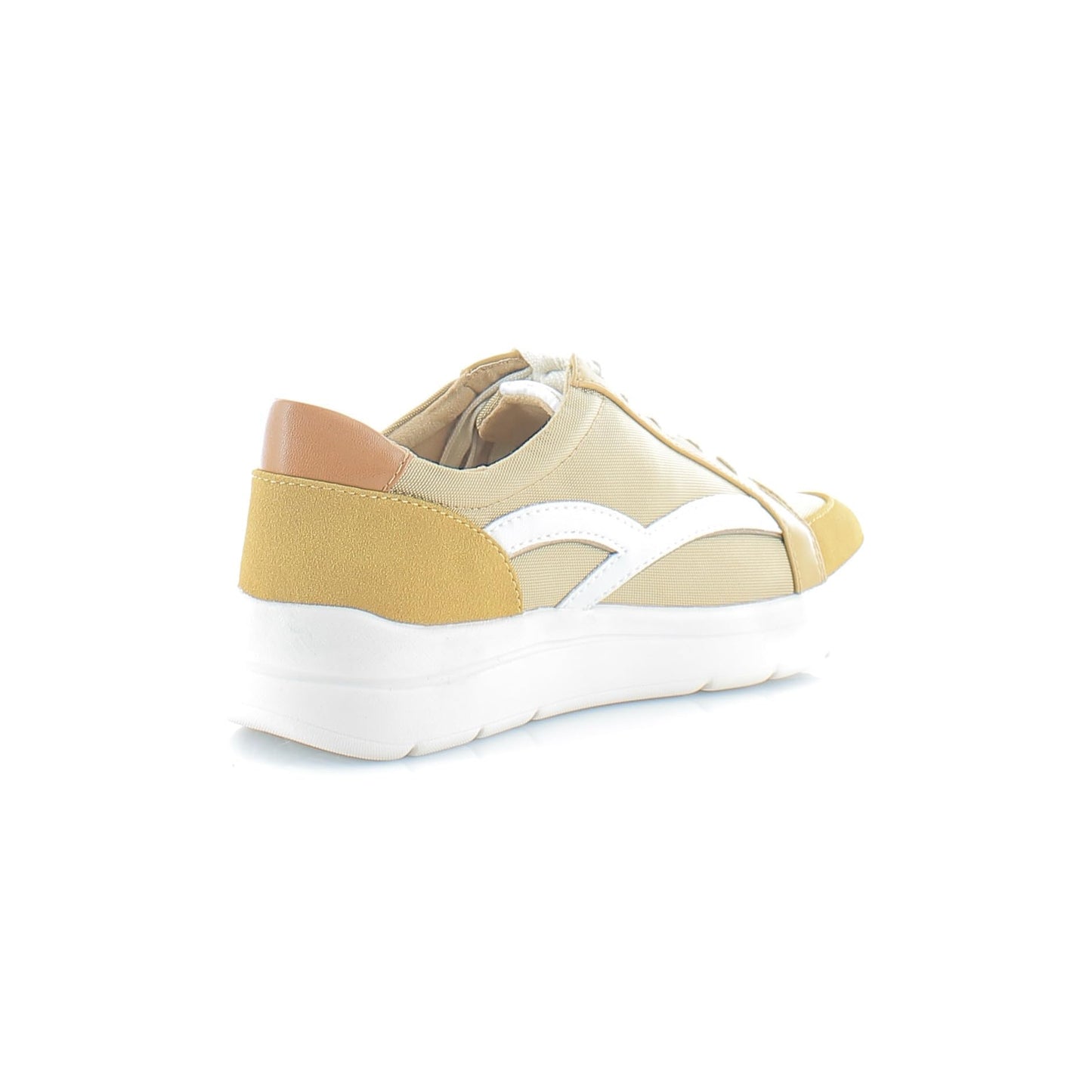 Rockport Truflex Navya Retro Sneaker Mustard Textile/Synthetic Eco 7.5 M (B)