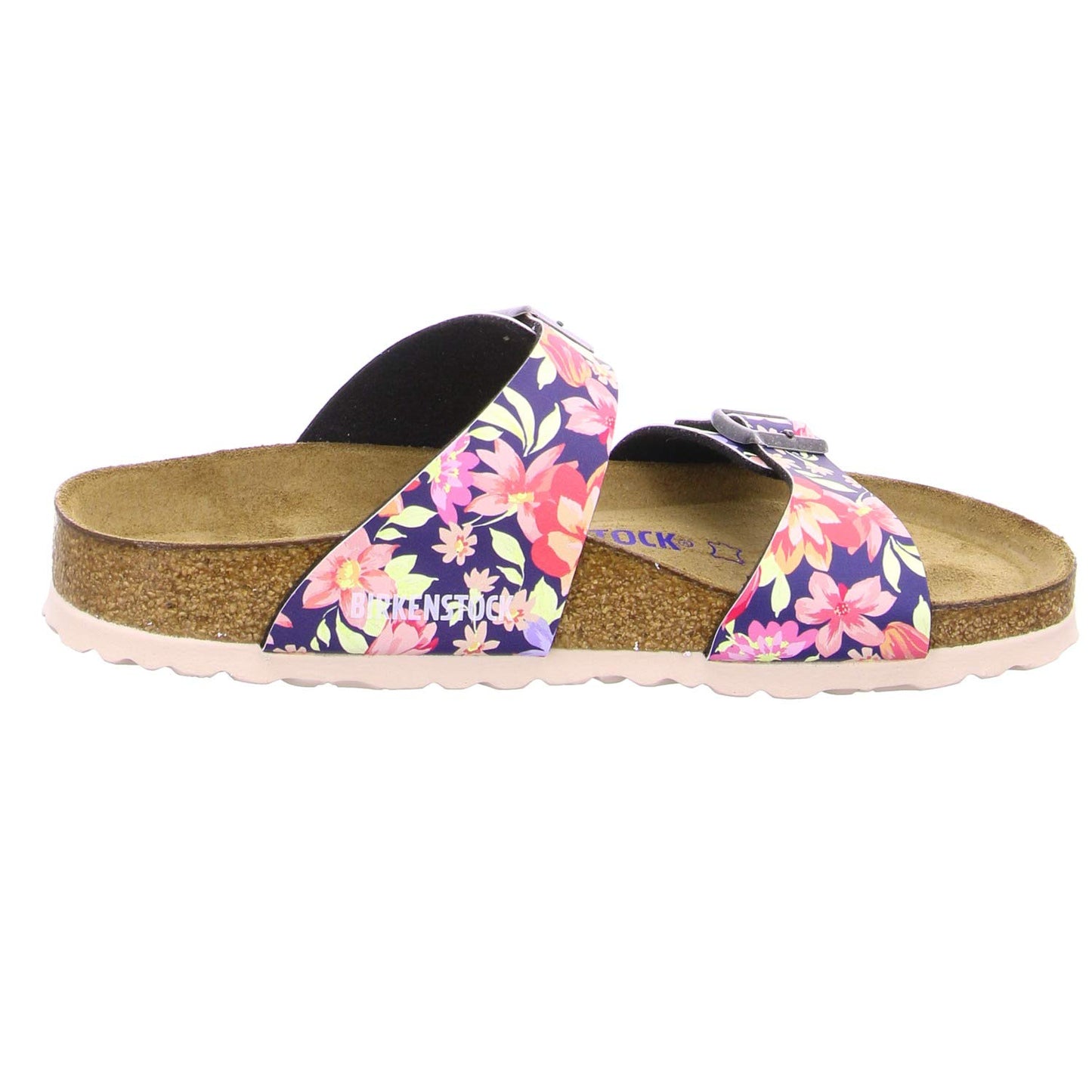 Birkenstock Sandales Sydney Sfb Birko-flor Supernatural Flower Navy, Women’s Sandal, Super Natural Flower Navy, 7 UK (40 EU)