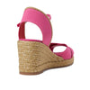 Stuart Weitzman Mirela II Espadrille Wedge Fuchsia/Natural 8.5 B