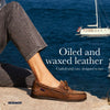Sebago Schooner Saddler's Leather Boat Shoes - Waterproof Moccasins for Men with Leather Lining and Slip-Resistant Outsoles, Brown Meerkat - 11.5 Regular
