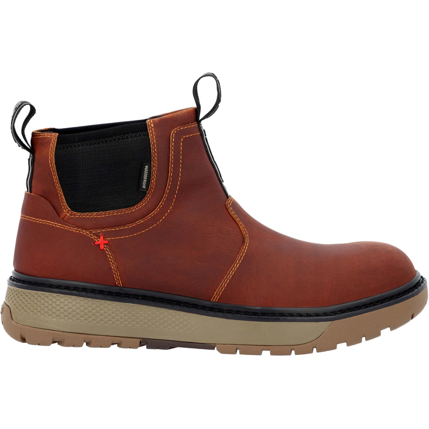 Xtratuf Men's Bristol Bay Leather Chelsea Boot, Cathay Spice Orange, Size 12