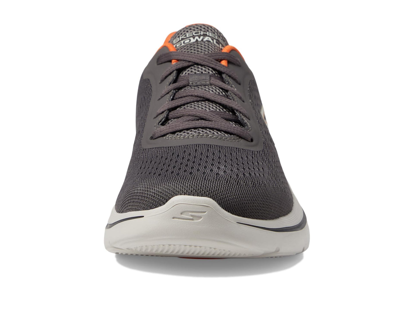 Skechers Men's Go Walk Arch Fit 2.0 Sneaker, Charcoal/Orange, 10