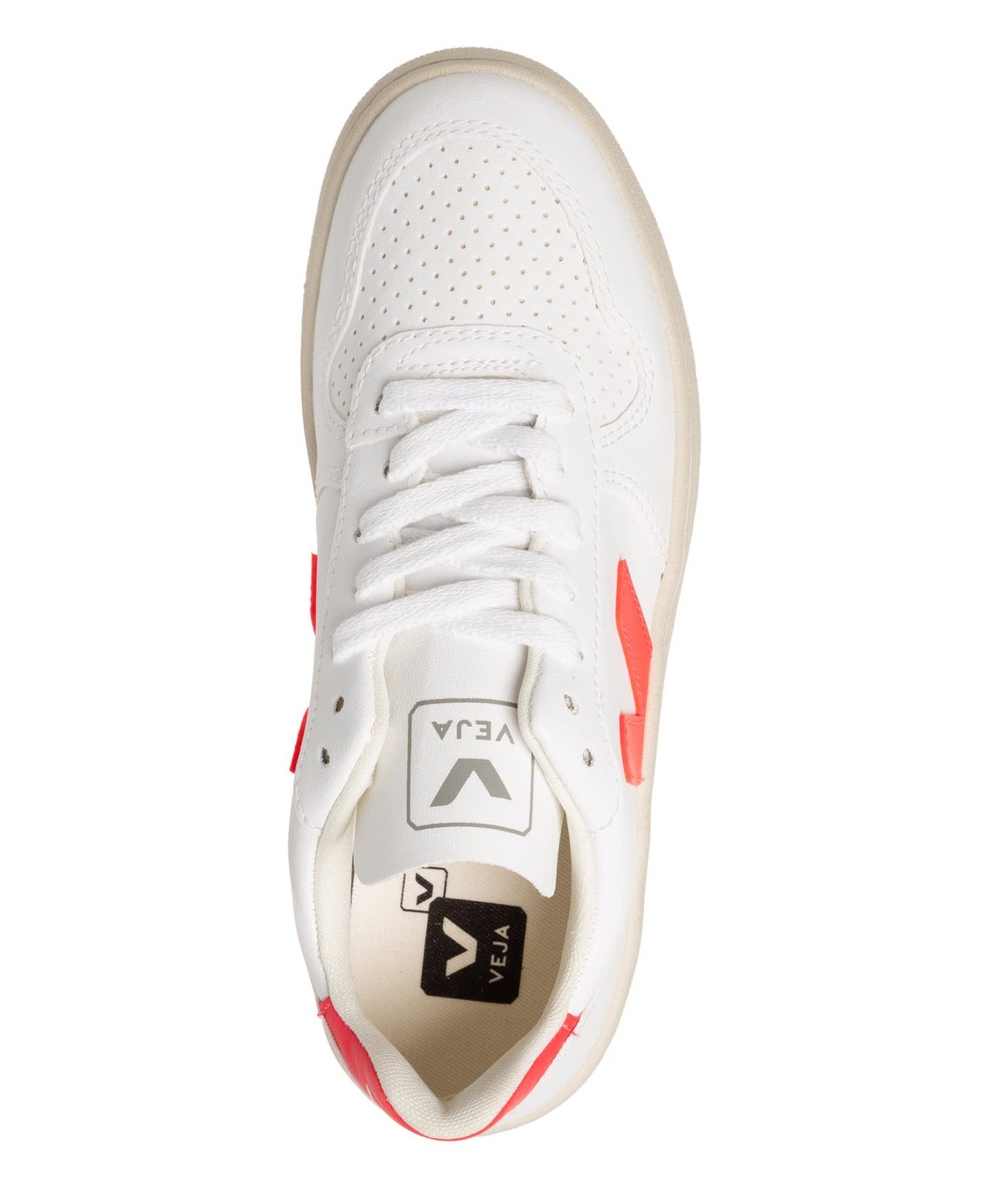 Veja Women V-10 Sneakers White - Rose Fluo 5 US