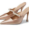 Stuart Weitzman Goldie 100 Mule Adobe 10 B