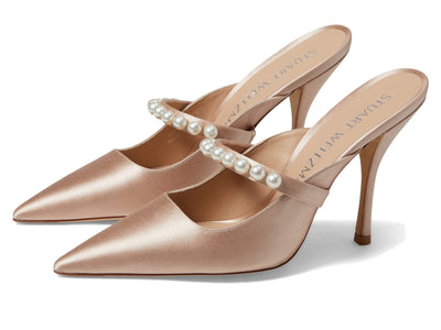 Stuart Weitzman Goldie 100 Mule Adobe 10 B