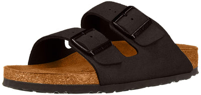 Birkenstock Arizona Soft Footbed Black Suede Narrow Width - EU Size 43 / Men's US Size 10-10.5