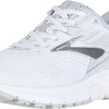 Brooks Womens Adrenaline GTS 19 Running Shoe - White/White/Grey - D - 10.5