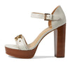 Michael Kors Rory Platform Sandal Cream 7 M