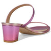 Stuart Weitzman Aleena 50 Block Slide Hot Pink Multi 7.5 B