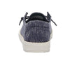 HEYDUDE Women's Wendy Stretch Folkstone Blue Size 7 | Women’s Shoes | Women’s Lace Up Loafers | Comfortable & Light-Weight