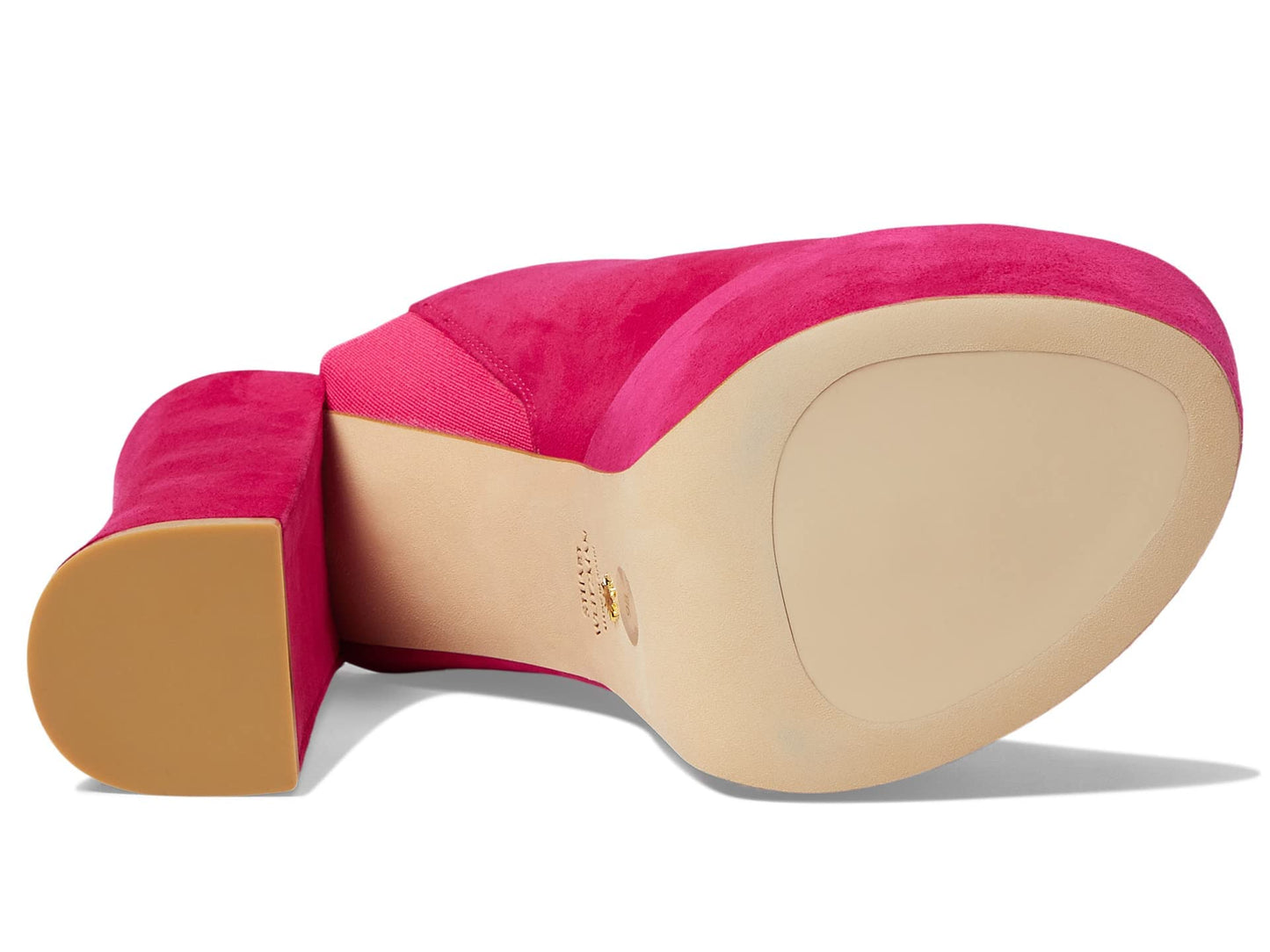 Stuart Weitzman Skyhigh 145 Platform Slide Azalea 9.5 B