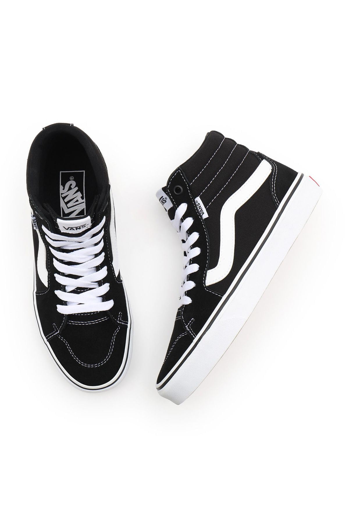 Vans Damen Filmore Hi Sneaker, Suede Canvas Black White, 6 US