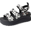 HEYDUDE Women's Delray Buckle Animal Black/White 11 Medium