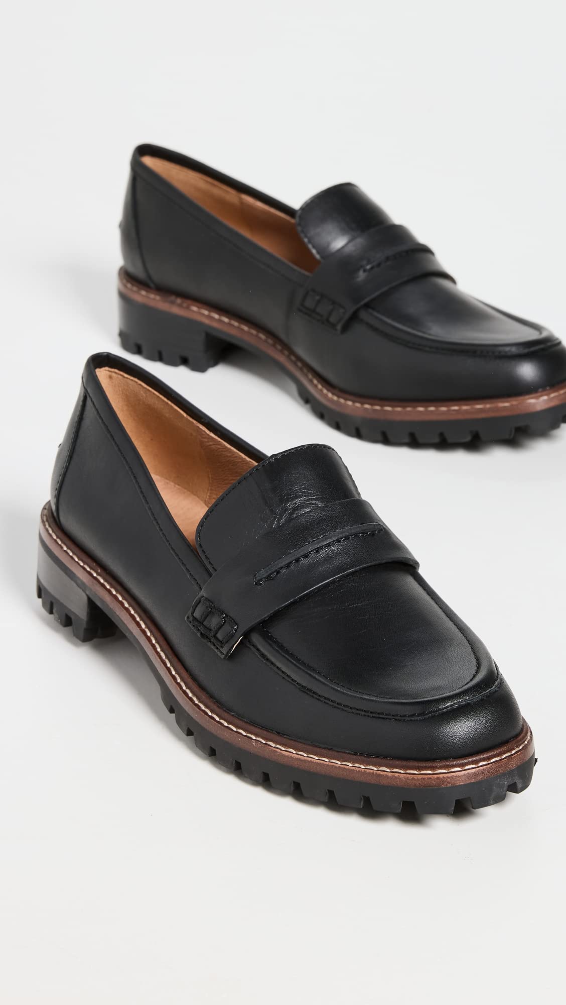 Madewell Women's The Corinne Lugsole Loafers, True Black, 11 Medium US