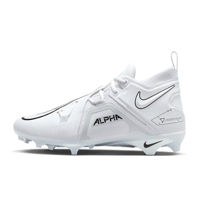 Nike Men's Alpha Menace Pro 3 Mid Football Cleat Size 9.5 (White)