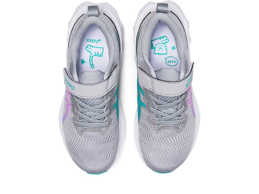 ASICS Girl's Novablast 2 PS (Toddler/Little Kid) Piedmont Grey/Lavender Glow 2.5 Little Kid M