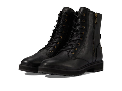 Cole Haan Womens Greenwich Lace Up Bootie, Black Leather Waterproof, 11-B US