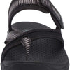 Skechers Women's REGGAE - SEIZE THE DAY - Toe Thong Sandal Sandal, black, 8.5 M US
