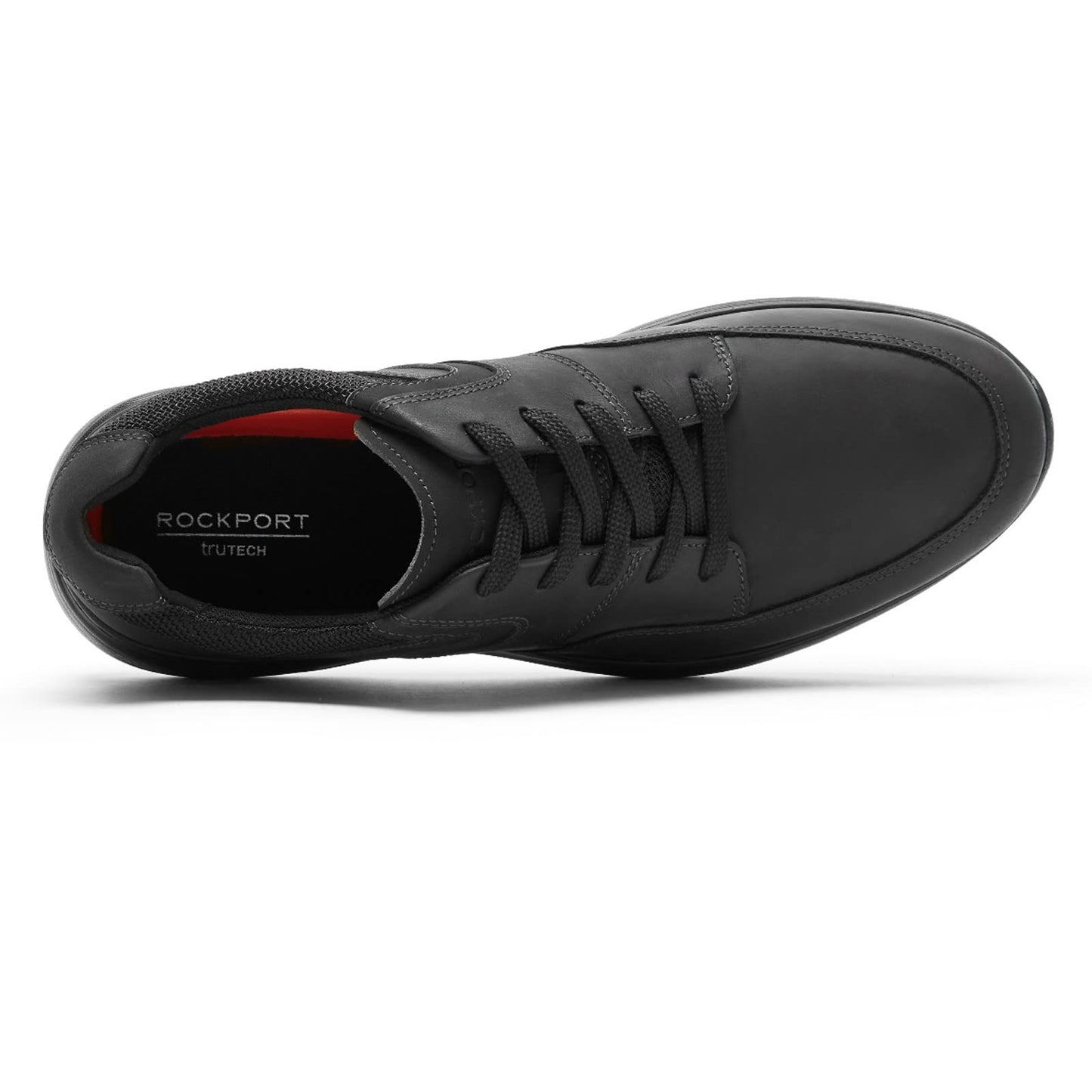 Rockport Men's Metro Path Blucher Walking Shoe, Black Leather, 10